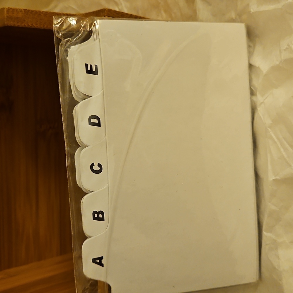 POTTERY BARN Recipe Box W/ Dividers. NWOT - Picture 11 of 11